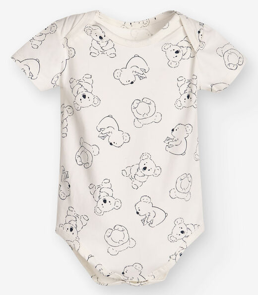 Conjunto Body com Bermuda Masculino Trick Nick Bege