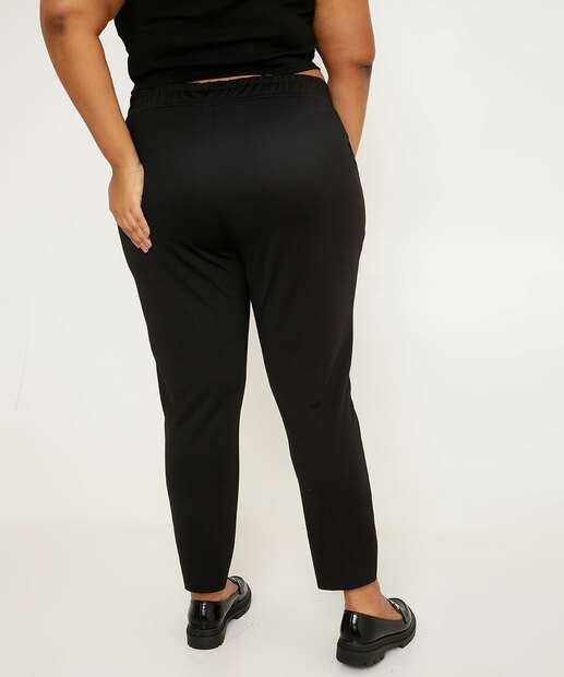 Calça Plus Size Feminina Reta Bolsos Marisa