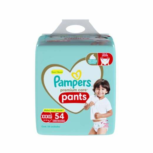 Image_Kit 4 Fraldas Infantil Pants Pampers Premium Care Xxxg 18 A 27Kg Pacote 54 Unida