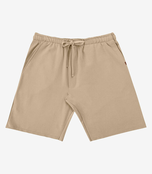 Bermuda Masculina Moletom Sarjado Diametro Marrom