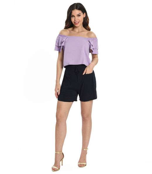 Blusa Feminina Babados Endless Roxo