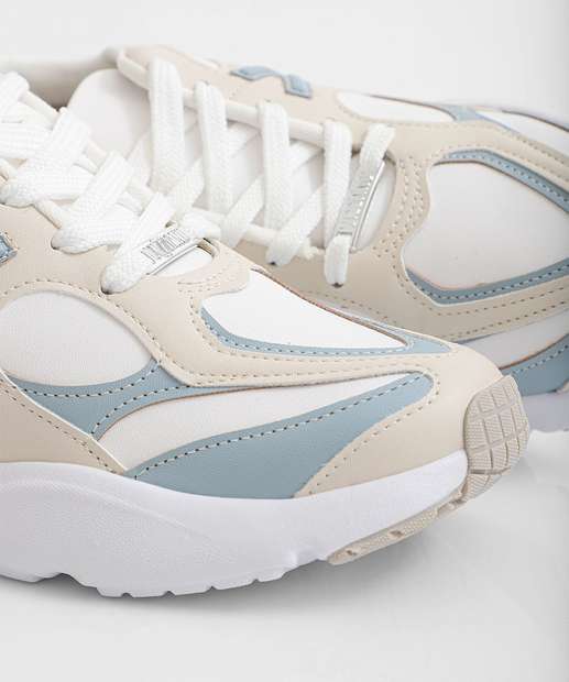 Tênis Casual Feminino Recortes Vizzano