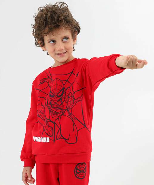 Image_Casaco Infantil Moletom Homem Aranha Marvel Tam 4 a 10 Vermelho