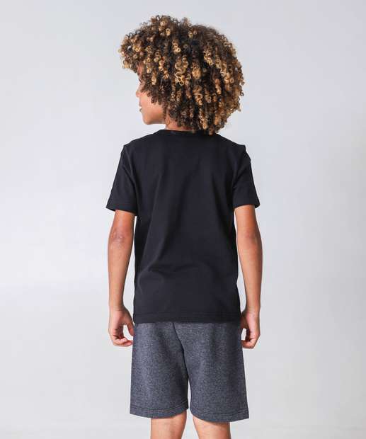Conjunto Infantil Sonic Tam 4 a 10 Preto