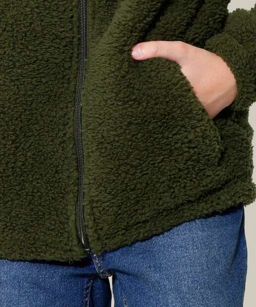 Casaco Infantil Sherpa Bolsos MR