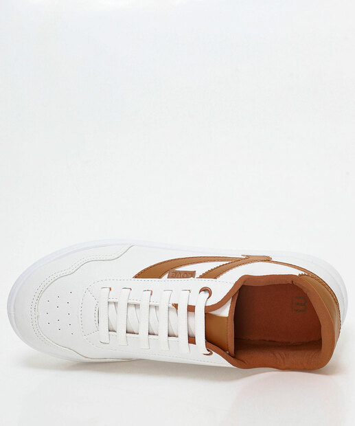 Tênis Casual Feminino Recorte Marisa Branco 