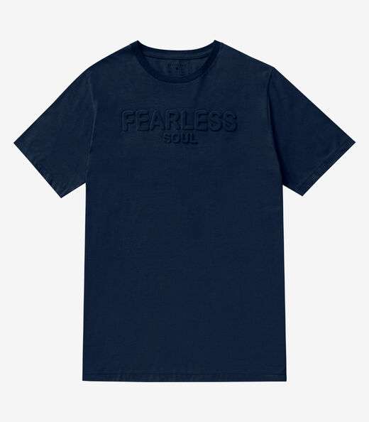 Camiseta Masculina Meia Malha Diametro Azul