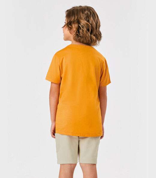 Conjunto Infantil Camiseta Com Bermuda Trick Nick Amarelo