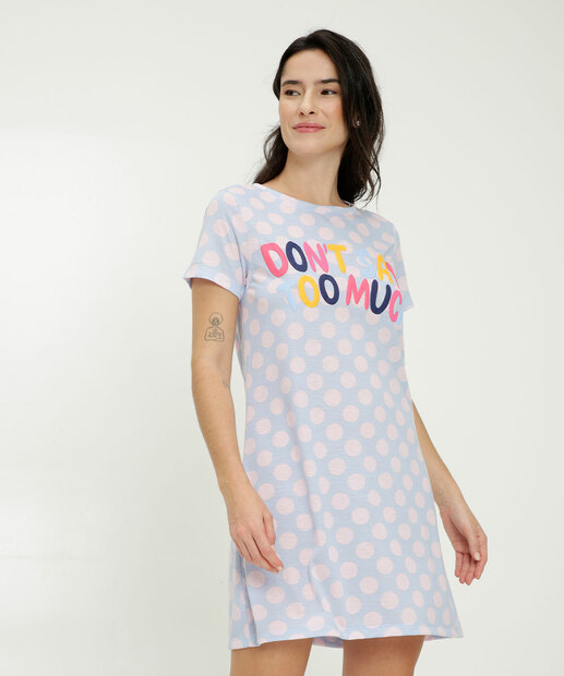 Camisola Estampa Frase Manga Curta Marisa