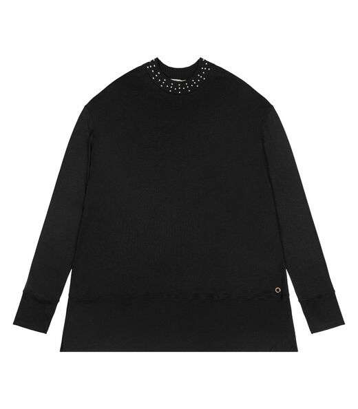 Blusão Feminino Plus Size Secret Glam Preto