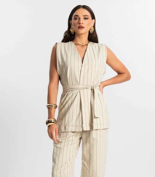 Image_Colete Feminino de Molecotton Endless Bege