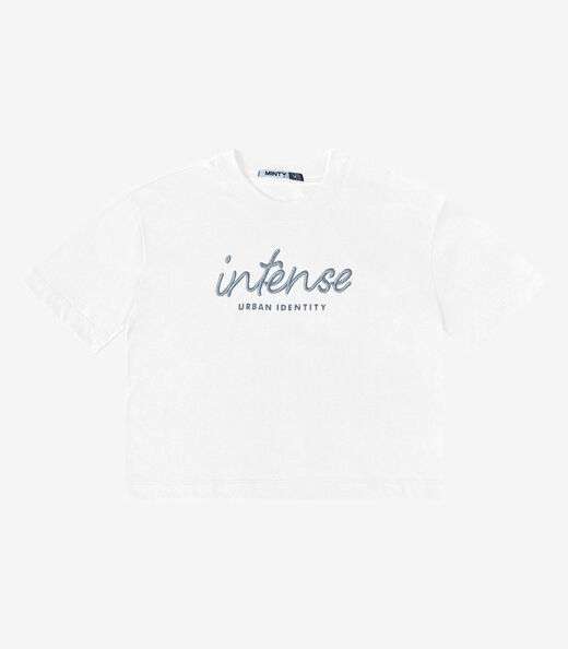 T- Shirt Bordada Feminina Minty Branco