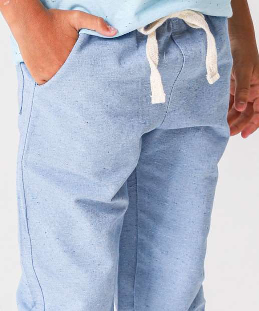 Calça Infantil Bolso Marisa Tam 4 a 10 Azul