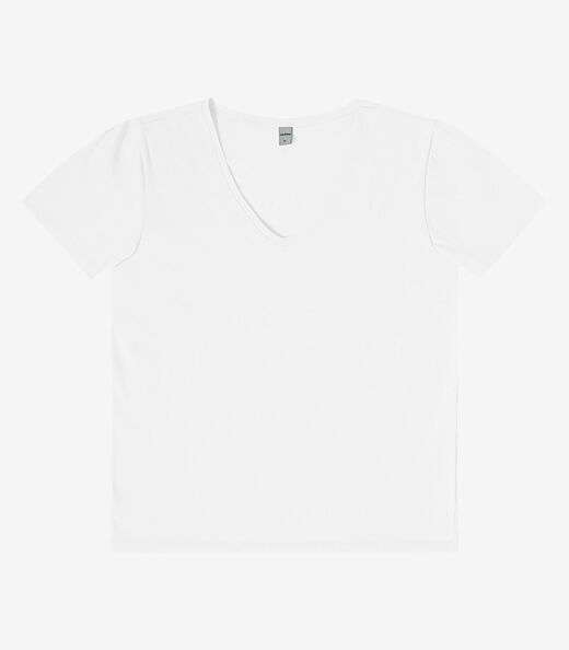 Blusa Básica Feminina Meia Malha Rovitex Branco