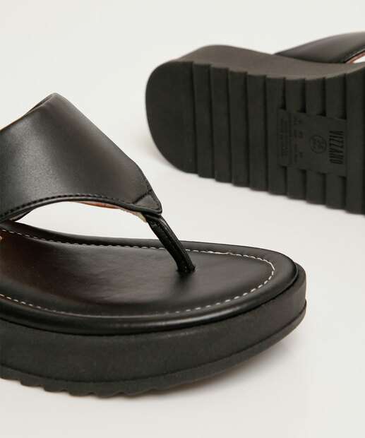 Tamanco Feminino Flatform Tiras Vizzano 