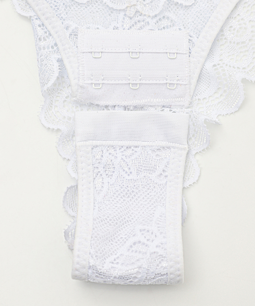 Body Feminino Renda Sem Bojo Sensual Branco