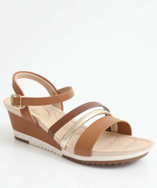 Image_Sandália Feminina Plataforma Recorte Modare Caramelo