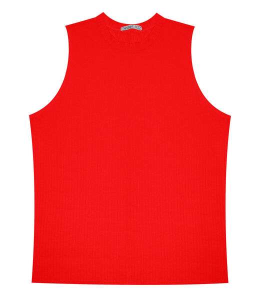 Regata Plus Size Em Ribana Canelada Secret Glam Laranja