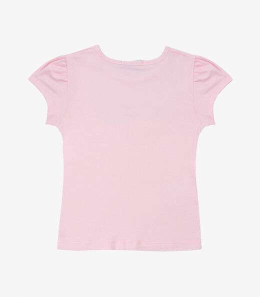Blusa Infantil Feminina em Cotton Leve Trick Nick Rosa