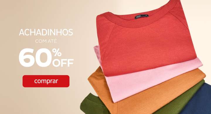 Achadinhos com até 60% OFF
