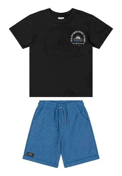 Conjunto Camiseta e Bermuda Infantil Quimby