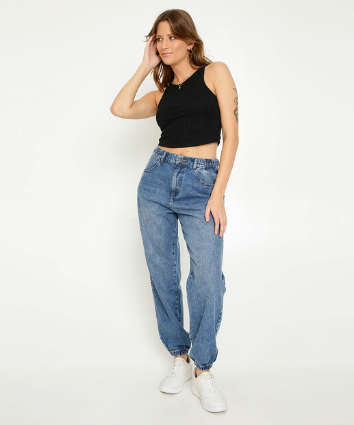 Calça Jeans Feminina Jogger Marisa