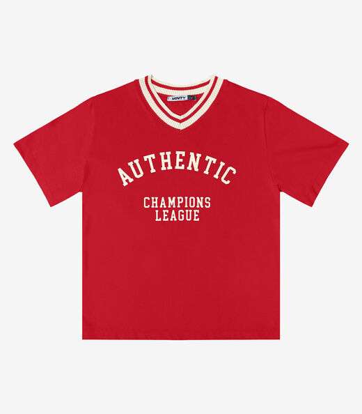 T- Shirt Estampada Feminina Minty Vermelho