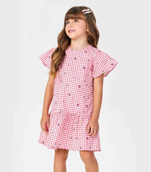 Image_Vestido Popeline Estampado Trick Nick Rosa