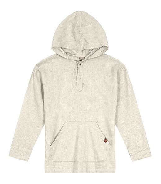 Image_Camisa Infantil Manga Longa Com Capuz Trick Nick Bege