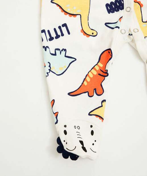 Macacão Infantil Bebê Dino Marisa Tam 0 a 12 Meses