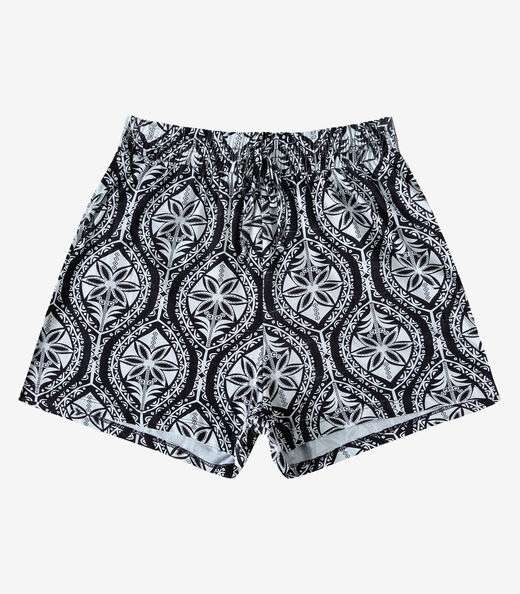Short Feminino Com Cós E Laço Infinita Cor Preto