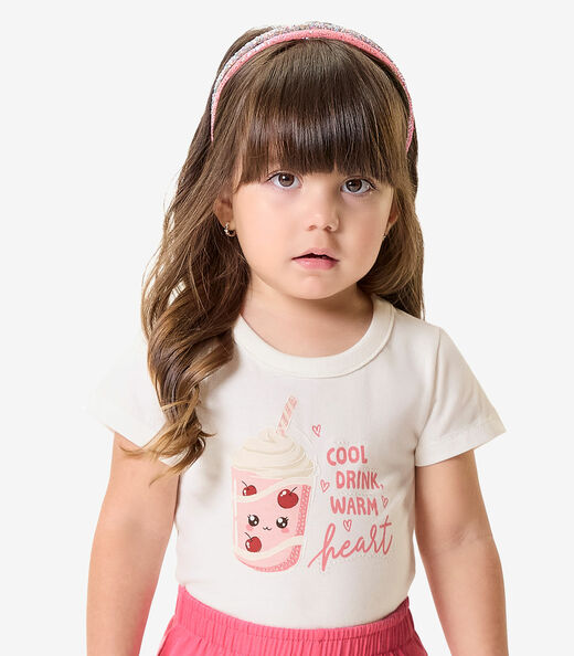 Conjunto Infantil Blusa Com Ciclista Rovi Kids Bege