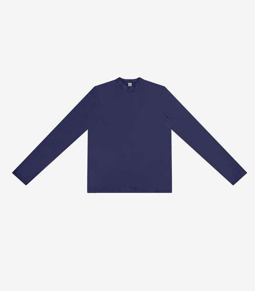 Image_Blusa Feminina Manga Longa Gola Alta Rovitex Azul