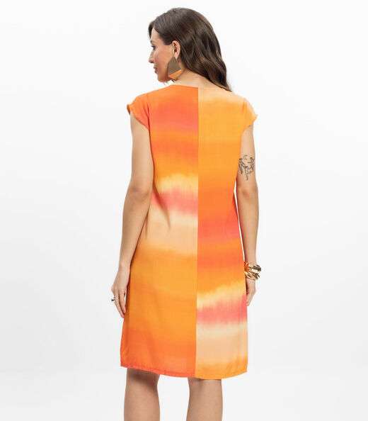 Vestido Feminino em Tecido Infinita Cor Amarelo