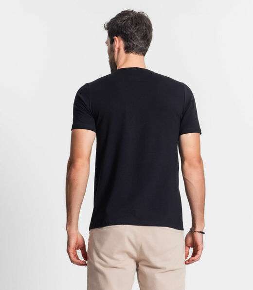 Camiseta Básica Masculina Diametro Preto