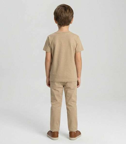 Camiseta Infantil Masculina Trick Nick Marrom