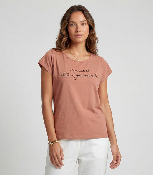 Image_Blusa Feminina Meia Malha Com Estampa Infinita Cor Marrom