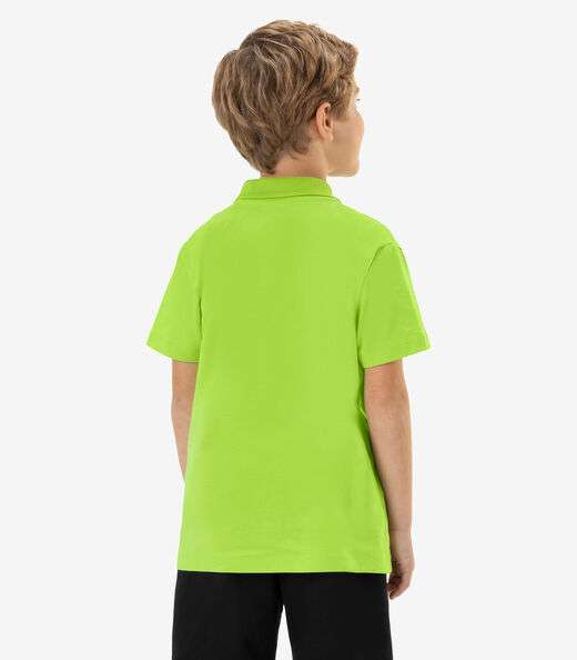 Polo Infantil Em Meia Malha Rovi Kids Verde