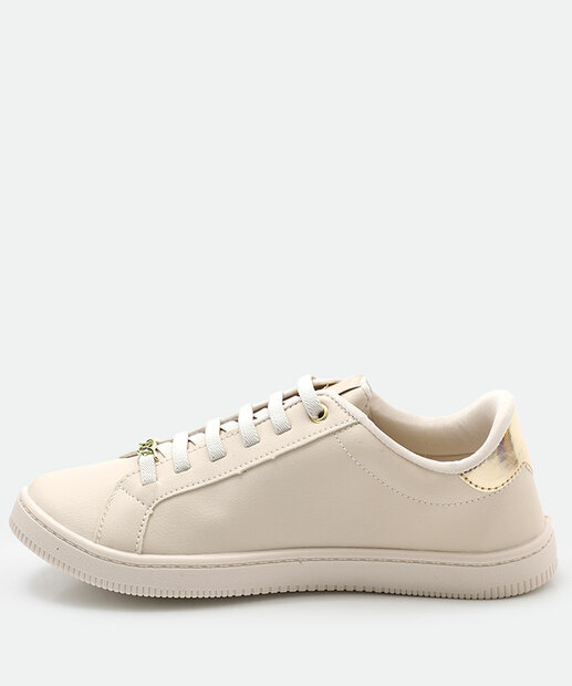 Tênis Casual Feminino Recorte Marisa Off White