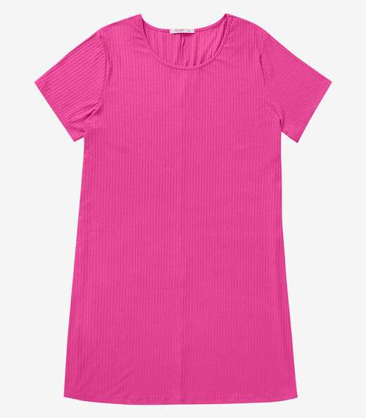 Vestido Feminino Plus Size Secret Glam Rosa