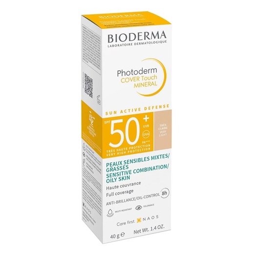 Image_Protetor Solar Facial Bioderma Photoderm Cover Touch Mineral FPS 50e Muito Claro
