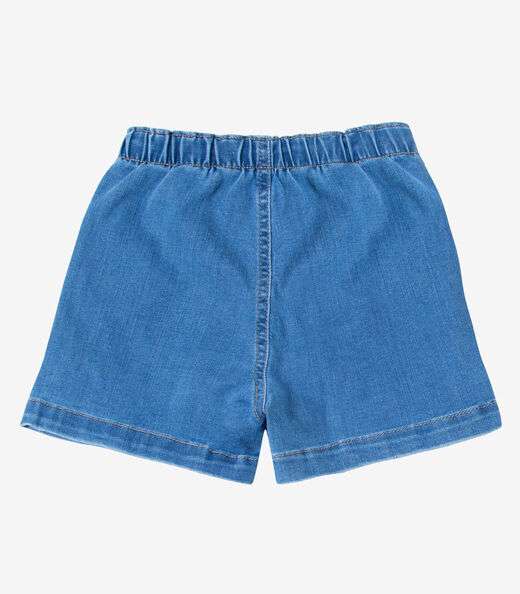 Shorts Saia Feminino Jeans Trick Nick Azul