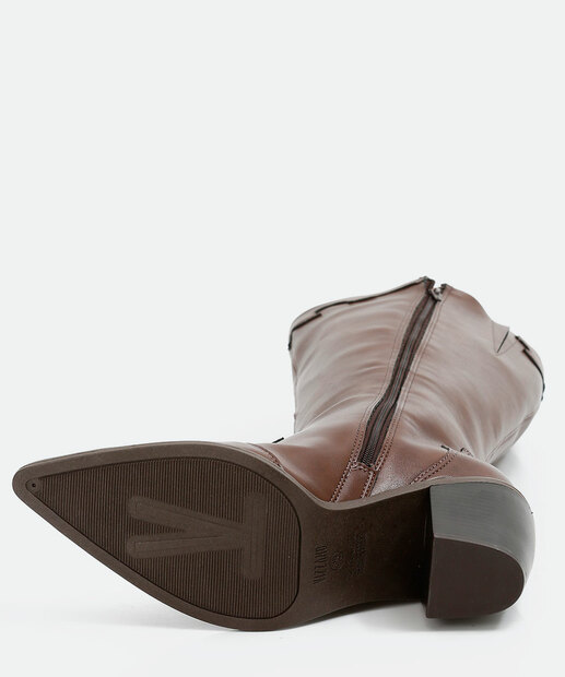 Bota Feminina Country Salto Grosso Bico Fino Vizzano