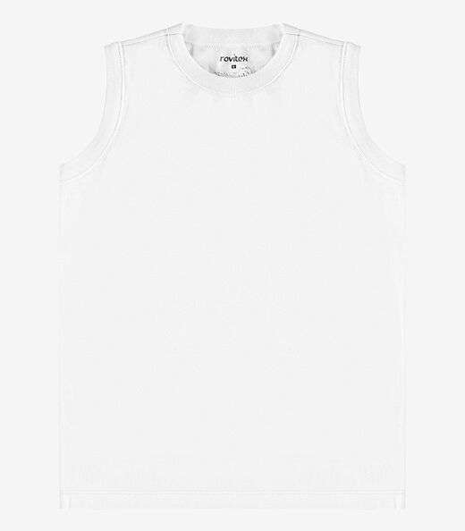 Regata Básica Infantil Masculina Rovitex Kids Branco