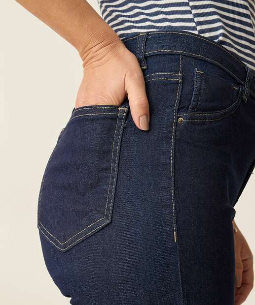 Calça Feminina Skinny Bolsos Ecxo Jeans