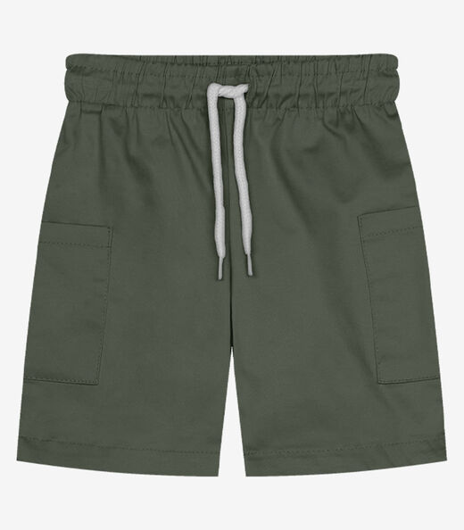 Conjunto Infantil Camiseta Com Bermuda Trick Nick Bege