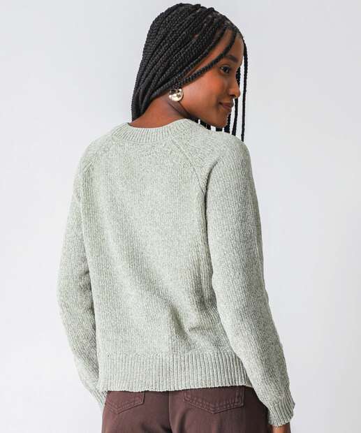 Suéter Feminino Chenille Marisa Verde