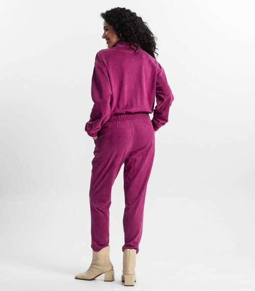 Calça Suede Feminina Rovitex Roxo