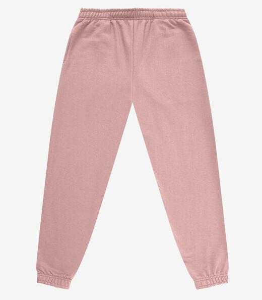 Image_Calça Jogger Básica Moletom Peluciado Rovitex Rosa