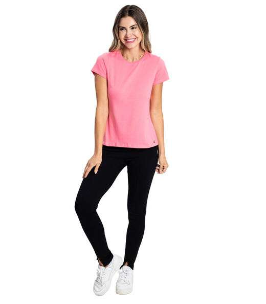 Blusa Feminina Cotton Leve Básica Rovitex Rosa